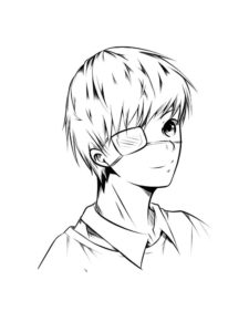 Tokyo Ghoul coloring page