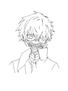 Tokyo Ghoul coloring page