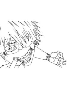 Tokyo Ghoul coloring page