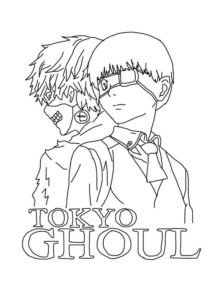 Tokyo Ghoul coloring page