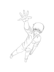 Tokyo Ghoul coloring page