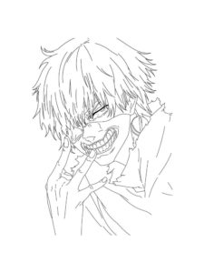 Tokyo Ghoul coloring page