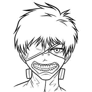 Tokyo Ghoul coloring pages