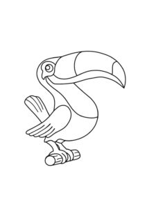 Toucan coloring page