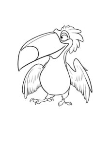 Toucan coloring page