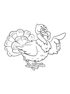 Turkey coloring page