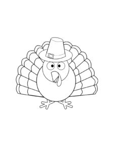 Turkey coloring page