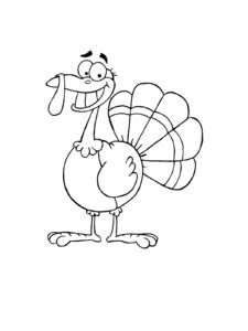 Turkey coloring page