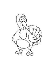 Turkey coloring page