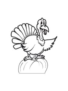 Turkey coloring page