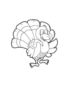 Turkey coloring page