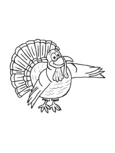 Turkey coloring page