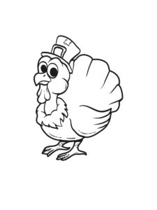 Turkey coloring page