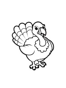 Turkey coloring page