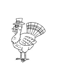 Turkey coloring page