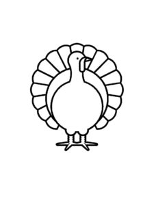 Turkey coloring page