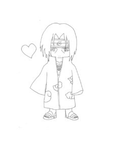 Itachi Uchiha coloring page