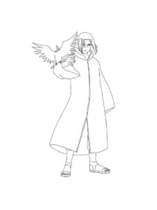 Itachi Uchiha coloring page