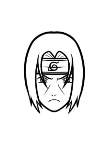 Itachi Uchiha coloring page