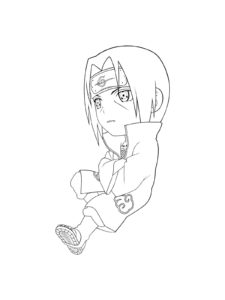 Itachi Uchiha coloring page