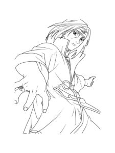 Itachi Uchiha coloring page