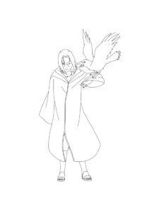 Itachi Uchiha coloring page