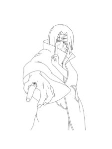 Itachi Uchiha coloring page