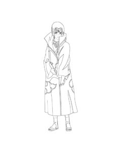 Itachi Uchiha coloring page