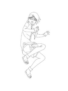 Sarada Uchiha coloring page