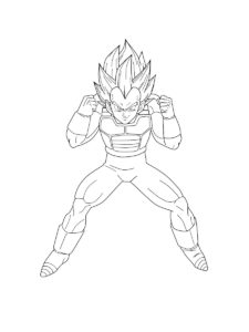 Vegeta coloring page