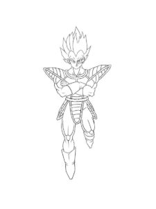 Vegeta coloring page