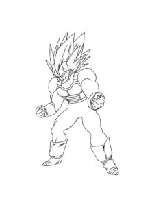 Vegeta coloring page