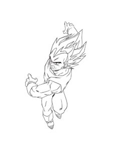 Vegeta coloring page