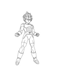 Vegeta coloring page