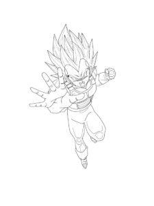 Vegeta coloring page