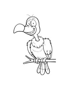 Vulture coloring page