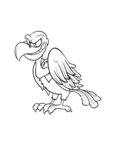 Vulture coloring page