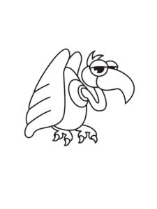 Vulture coloring page