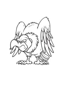 Vulture coloring page