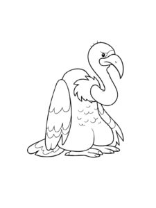 Vulture coloring page