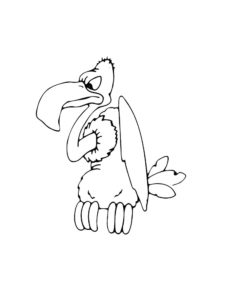 Vulture coloring page