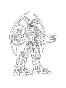 Yu-Gi-Oh! coloring page