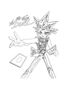 Yu-Gi-Oh! coloring page