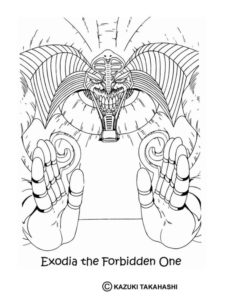 Yu-Gi-Oh! coloring page