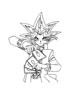 Yu-Gi-Oh! coloring page