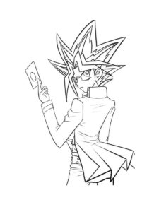 Yu-Gi-Oh! coloring page