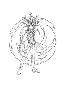 Yu-Gi-Oh! coloring page