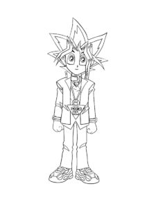 Yu-Gi-Oh! coloring page