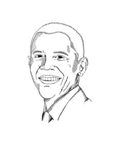 Barack Obama coloring page