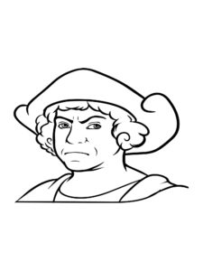 Christopher Columbus coloring page